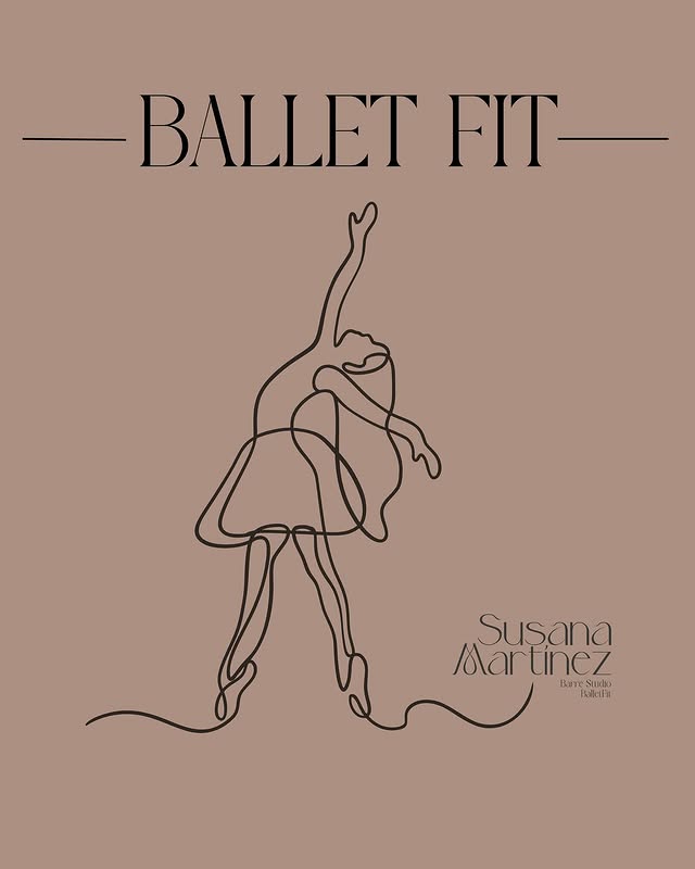 Cartel de balletfit en Talavera de la Reina.
